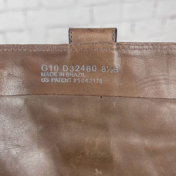 Cole Haan x Nike Air Boots Leather Heeled Knee High Womens 8.5B Riding Brown - Picture 9 of 14